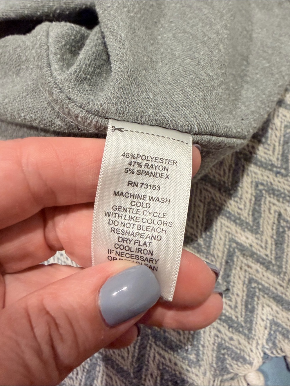 Cable & Gauge Woman Gray Cowl Neck Tunic Top Pockets 1X - Picture 7 of 9